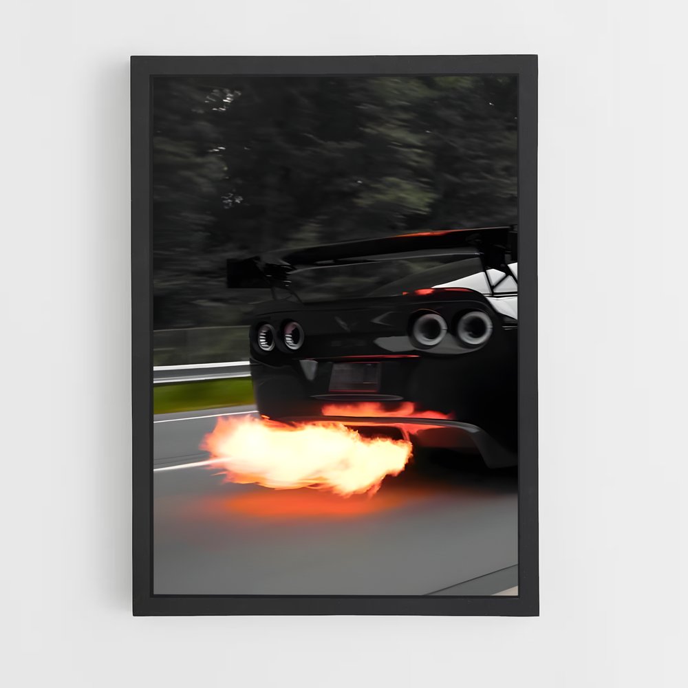 Poster Corvette Inferno – affiche Chevrolet (vue 2)